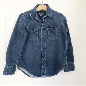 Gap Kids | Snap Front Denim Long Sleeve Shirt